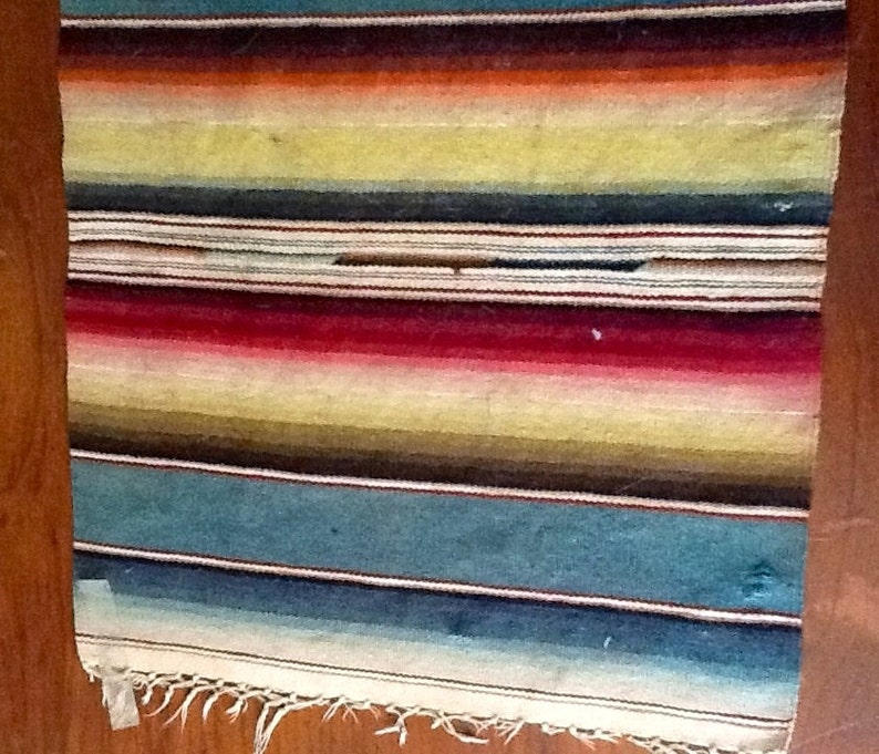 Vintage Native American Indian Woven Table Runner Blanket Etsy