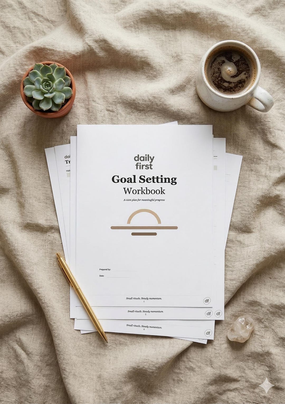Goal Setting Workbook Printable A4 | 6-page Goal Planner | Vision ...