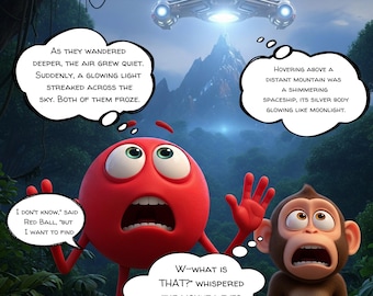 Red Ball & Mountain Secret Children's Story: Earth Day Climate Education