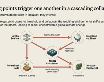 Earth’s Breaking Point Infographic - Climate Tipping Points Poster -Earth Day 2026