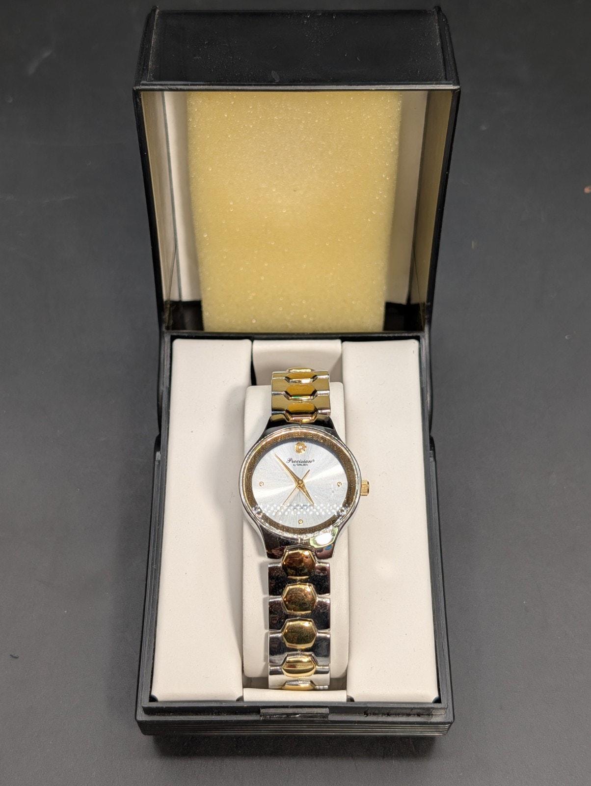 Gruen Precision Women’s Two-Tone Silver/Gold Vintage Polo Style Horizontal Watch Vintage Precision by Gruen GP431L Two Gold | Mercari main image 4