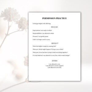 7 Day Reset for Emotional Labor and Mental Load, Printable Journal for Burnout Relief, Self Care Workbook, A4 and US Letter, The Quiet Load™ image 11