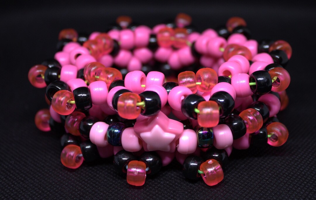 Custom Kandi Mini Rotating Cuff Bracelet | Choose Colors, Add Words ...