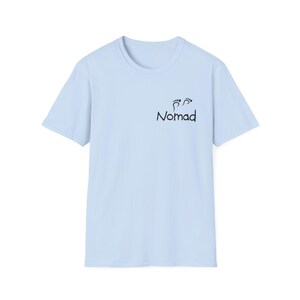 Nomad footprint logo T-Shirt | Travel minimalist tee image 6