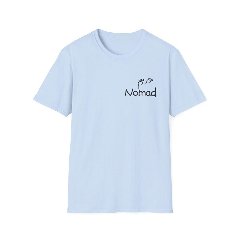 Nomad footprint logo T-Shirt | Travel minimalist tee image 6