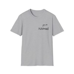 Nomad footprint logo T-Shirt | Travel minimalist tee image 3