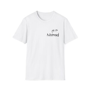 Nomad footprint logo T-Shirt | Travel minimalist tee image 2