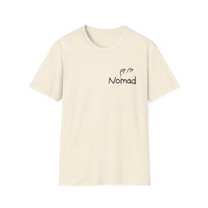 Nomad footprint logo T-Shirt | Travel minimalist tee image 4