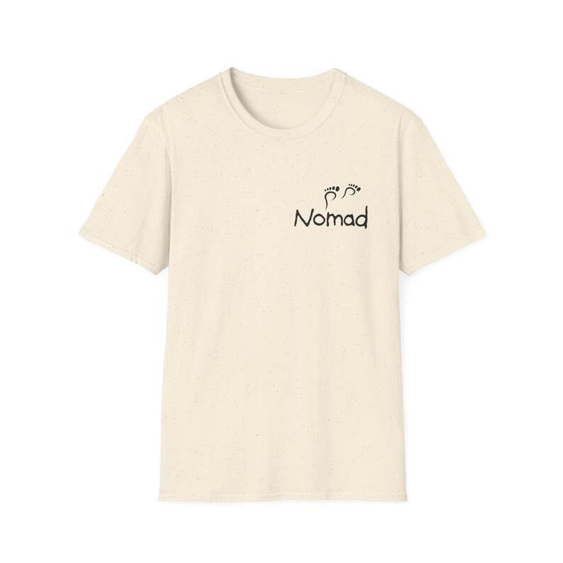Nomad footprint logo T-Shirt | Travel minimalist tee image 4