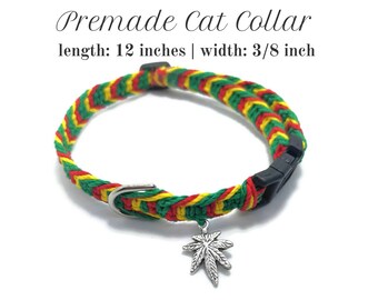 rasta cat collar
