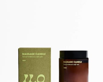 Shea Butter Massage Candle: Woody Scent, Sensual Ritual