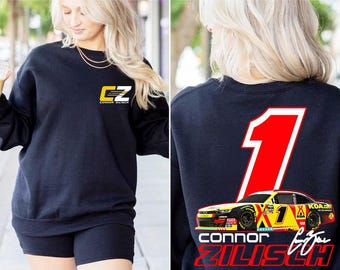 Connor Zilisch NASCAR O'Reilly Retro Racing Shirt, Vintage NASCAR O'Reilly Connor Zilisch #1 Sweat Shirt, Race Car Fan Gift