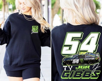 Ty Gibbs 54 Nascar Retro Racing Tee, Vintage NASCAR Ty Gibbs Shirt, Race Car Fan Gift