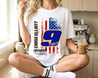 Chase Elliott Vintage NASCAR Shirt, Chase Elliott #9 Racing Fan Shirt, Elliott Sweater Retro Graphic Tee, Stylish Motorsport Apparel Gift