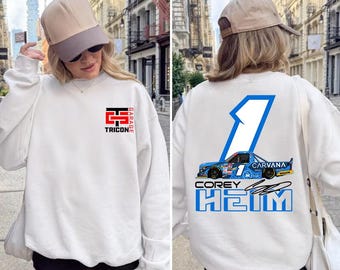 Corey Heim Vintage NASCAR Truck Shirt, Corey Heim #1 Racing Fan Shirt, Corey Heim Nascar Truck Sweater Retro Graphic Tee, Craftsman Shirt