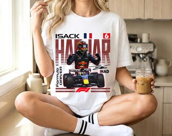 Isack Hadjar Formula 1 Shirt, Vintage F1 Unisex Shirt, Isack Hadjar 6 F1 Sweatshirt, Isack HadjarF1 Shirt, Hadjar F1 Driver Retro Fan Shirt