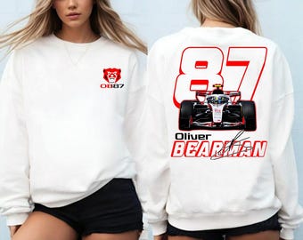 Oliver Bearman Formula 1 Shirt, Vintage F1 Unisex T shirt, Oliver Bearman F1 Sweatshirt, Oliver Bearman 87 F1 Shirt, Retro F1 Fan Shirt