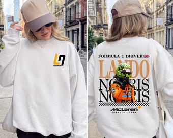 Lando Norris Formula 1 Shirt, Vintage F1 Unisex Shirt, Lando NorrisF1 Sweatshirt, Lando Norris F1 Shirt, Norris F1 Driver Retro Fan Shirt