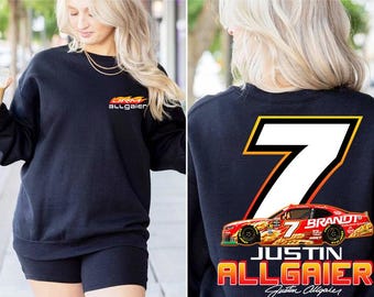 Justin Allgaier Retro Racing Tee, Vintage NASCAR O'Reilly Justin Allgaier Shirt, Race Car Fan Gift