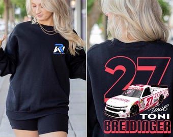 Toni Breidinger NASCAR Truck Shirt, Toni Breidinger #27 Racing Fan Shirt, Breidinger Nascar Truck Sweater Retro Graphic Tee, Craftsman Shirt