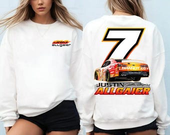 Justin Allgaier retro race-T-shirt, vintage NASCAR O'Reilly shirt Justin Allgaier, raceauto fan cadeau