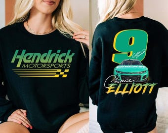 Chase Elliott Vintage NASCAR Shirt, Chase Elliott #9 Racing Fan Shirt, Elliott Sweater Retro Graphic Tee, Stylish Motorsport Apparel Gift