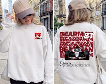 Oliver Bearman Formel-1-Shirt, Vintage F1 Unisex-T-Shirt, Oliver Bearman F1 Sweatshirt, Oliver Bearman 87 F1 Shirt, Retro F1 Fan Shirt