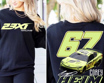 Corey Heim Retro Racing Tee, Corey Heim #67 Vintage NASCAR Corey Heim Shirt, Race Car Fan Gift