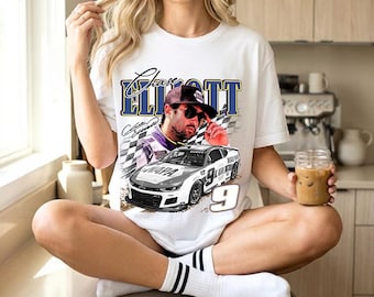 Chase Elliott Vintage NASCAR Shirt, Chase Elliott #9 Racing Fan Shirt, Elliott Sweater Retro Graphic Tee, Stylish Motorsport Apparel Gift