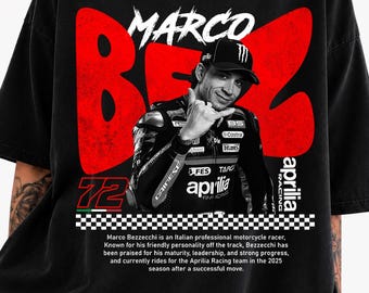 Marco Bezzecchi Retro Racing Shirt, Vintage MotoGP Marco Bezzecchi Shirt, Race Moto Fan Gift