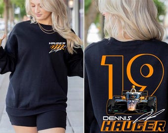 Dennis Hauger Vintage Indycar Shirt, Hauger#19 Indycar Racing Fan Shirt, Dennis Hauger Sweater Retro Graphic Tee, Indycar Apparel Gift