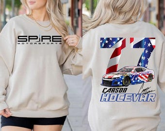 Carson Hocevar Vintage NASCAR Shirt, Carson Hocevar 77 Racing Fan Shirt, Hocevar Sweater Retro Graphic Tee, Stylish Motorsport Apparel Gift