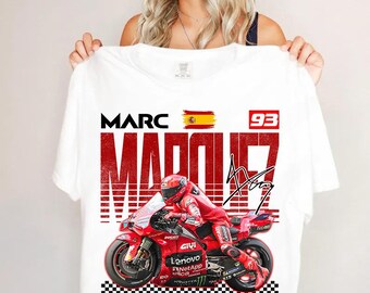Marc Marquez MotoGP Shirt Vintage Racing Graphic Tee Motorcycle,  Marc Márquez 93 Racing Fan Gift Unisex T-Shirt Race Day Apparel