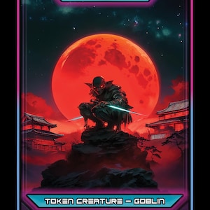 FOIL Goblin Token - Custom MTG Tokens | Magic the Gathering Token Cards | Handmade Fantasy Game Tokens | Commander & EDH Accessories