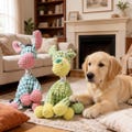 Dog Toys for Aggressive Chewers, Indestructible Squeaky Dog Toy, Interactive Puppy Chew Toy for Small Dogs, Durable Pet Gift
