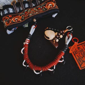 Handwoven Backpack Charm, Chinese Style Gear Strap, Ethnic Bag Lanyard Accessory