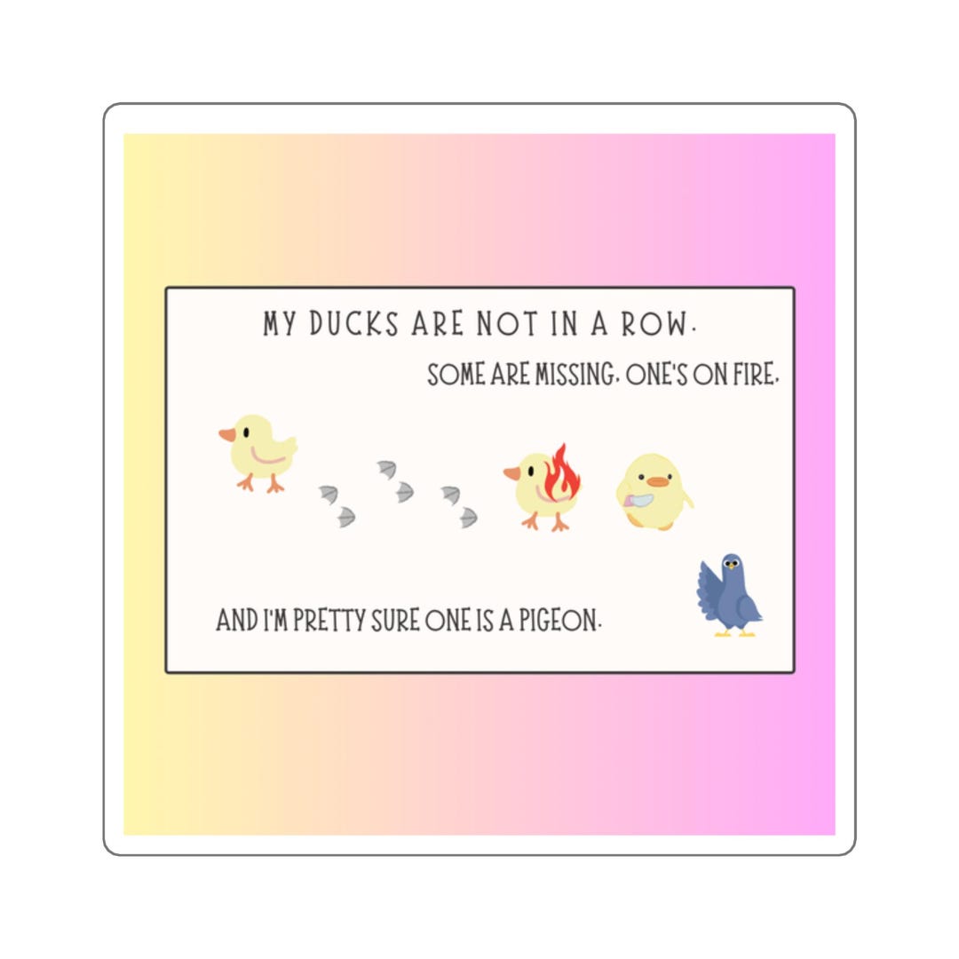 Ducks Sticker | Funny - Etsy