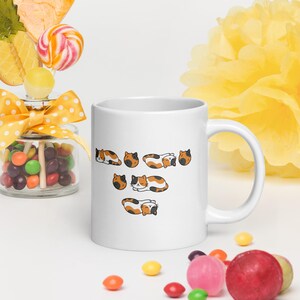 Calico Cat Morsecode Tasse - Lustige Kaffeetasse für Katzenliebhaber