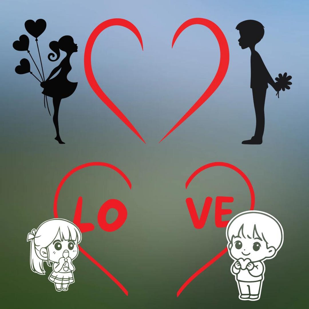 Matching Couple Vinyl Stickers, Romantic Decals, 2.5 Inch - Etsy