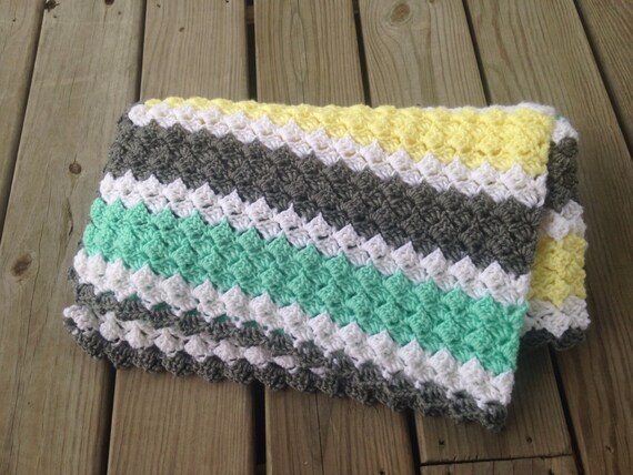 mint green baby blanket