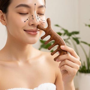 Wooden Fish Scalp Massage Comb, Cute Animal Gua Sha Scraper, Wood Therapy Trigger Point Tool, Handcrafted Hair Care Accessory, Wellness Gift