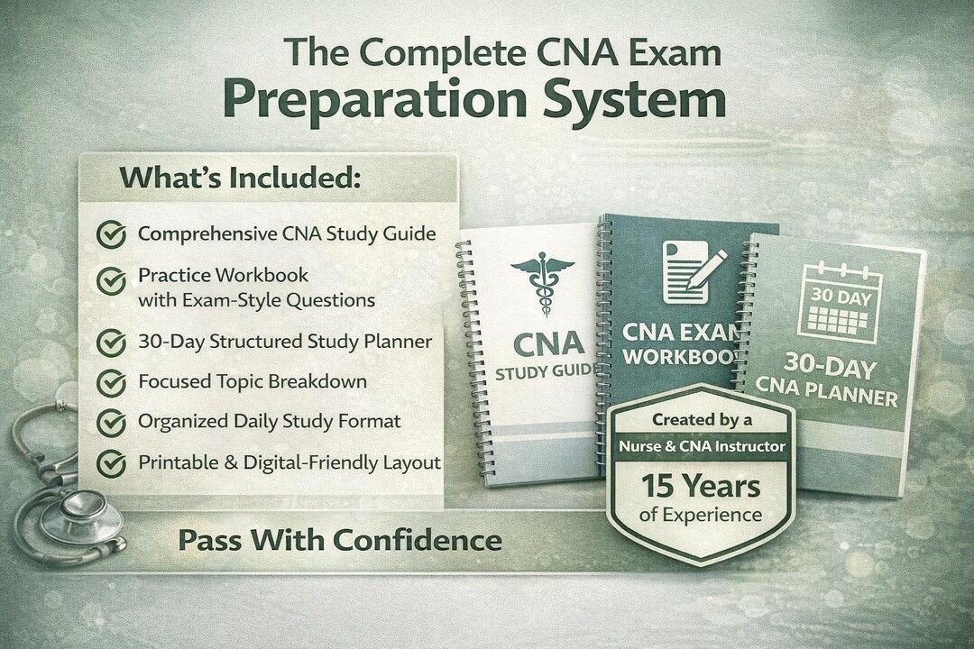Cna Study Guide For Tn Notes.pdf The Complete CNA Exam Preparation System | Study Guide, Workbook & 30 ...