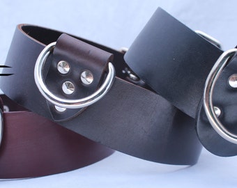 2 Inch Wide (Plain) Leather Dog Collar
