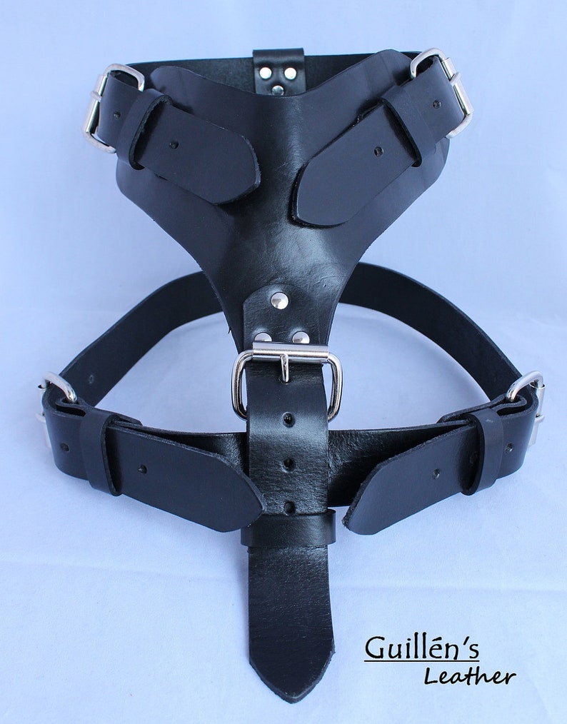 Extra Large Leather Dog Harness image 1