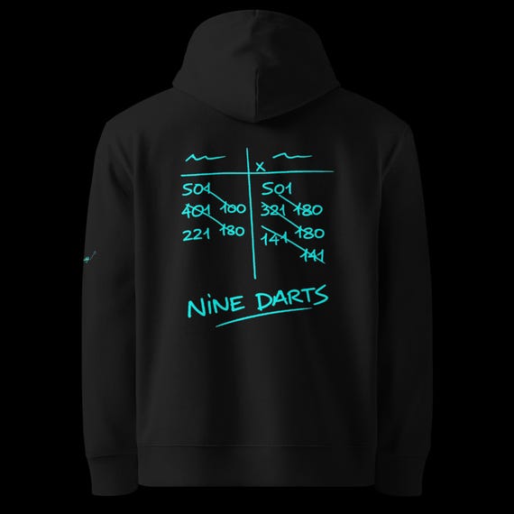 SOD Nine Darts Basic Unisex Eco-Friendly Blue Hoodie