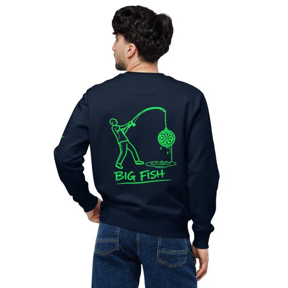 Sweatshirt SOD big fish vert éco-responsable unisexe