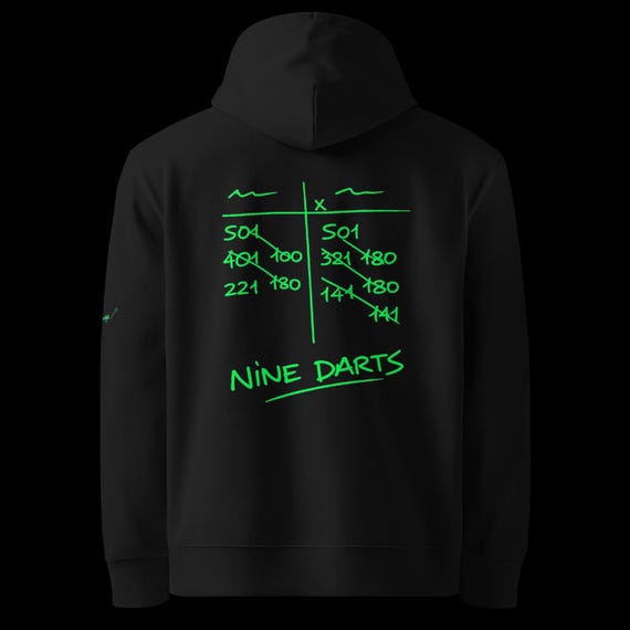 SOD Nine Darts Basic Unisex Eco-Friendly Green Hoodie