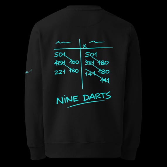 SOD nine darts unisex eco-friendly blue sweatshirt