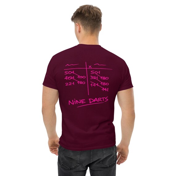 SOD nine darts classic unisex pink t-shirt