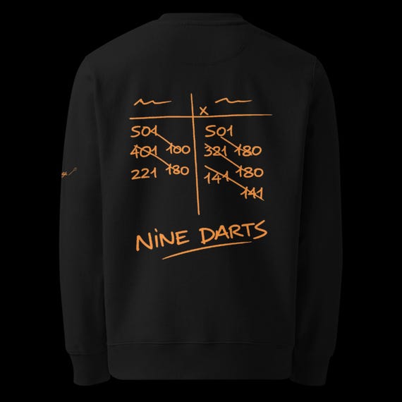 Unisex eco-friendly orange SOD nine darts sweatshirt